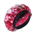 thumbnail image 1 of WIFKLSIIPG Large Printed Headband Nightcap Bohemian Turban Hat Satin Shower Cap, 1 of 2