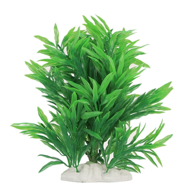 SHISUYAN Artificial Water Aquarium Green Grass Long Leaf Plant Landscape Decor