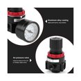 thumbnail image 2 of Nanpu Neumatic Régulateur de Pression d'Air en Alliage d'Aluminium Durable avec Filetage G1/4 et Support de Montage, Large Gamme 0.05-0.85 MPa, Installation Facile pour une Alimentation en Air Stable, 2 of 5