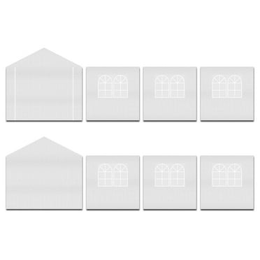 HTYSUPPLY 10 x 20-Feet Carport Replacement Top Canopy Side Wall for Tent Top Garage Carport Shelter (Frame is not Included) (Side Wall)