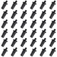thumbnail image 1 of Uxcell 7.5mm Clavos de reparación para puertas de gabinete, conectores de panel de puerta con resorte, negro, 36 piezas, 1 of 7
