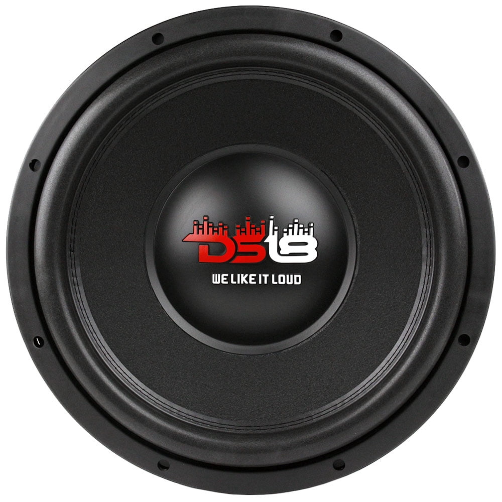 DS18 15" Subwoofer Dual 4+4 Ohm 1500 Watts Max Bass Sub Speaker Car