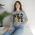 thumbnail image 4 of Vintage Wildcats Mascot Sweatshirt Wild Cat Fan Long Sleeve Shirt Grey Large, 4 of 10