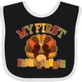 thumbnail image 3 of Inktastic First Thanksgiving Turkey Boys or Girls Baby Bib, 3 of 4