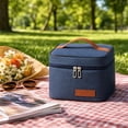 thumbnail image 4 of Lunch Tote Bag | Insulated Leakproof Waterproof Oxford Fabric Reusable Work Lunch Bag for Daily Commute, Great Gift for Men Gift for Women, 4 of 5