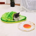 thumbnail image 4 of Pet Bed for Dogs Pets Cat Mat for Dogs Blanket Kennel Teddy Four Seasons Durable Soft Toast Bread and Poached Eggs Pizza Mat, 4 of 6