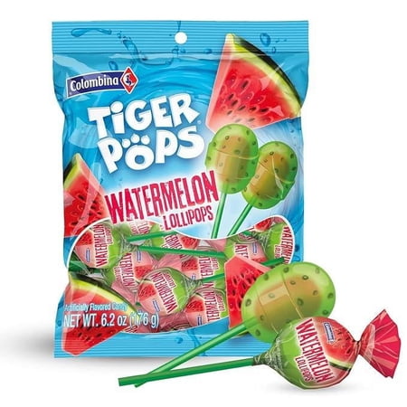Colombina Tiger Pops Watermelon Lollipops Pack