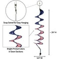 thumbnail image 3 of In the Breeze 5175 - 24" Stars and Stripes Curlie Spinner - Outdoor Hanging Patriotic Decoration, 3 of 5