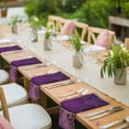 thumbnail image 4 of Cloth Napkins Set of 8 - 20x20 Inches, Purple Boho Floral Washable Reusable Table Napkins, Vintage Ethnic Tribal Abstract Art Soft & Absortbent Dining Napkin for Party Wedding Hotel Restaurant, 4 of 8