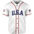 thumbnail image 2 of Personalized America Baseball Jersey Shirt, USA Flag Jersey, American Jersey for Men and Women American (2XL), 2 of 4