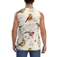 thumbnail image 4 of Bingfone Little Birds Pattern Men's Tank Tops Workout Sleeveless Tee Shirts Running Beach Tanks for Men-Small, 4 of 8