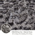 thumbnail image 5 of XeGe Luxury Faux Fur Leopard Print Blanket, Soft Cheetah Print Fluffy Bed Throw, Shaggy Plush Decorative Couch Blanket, Furry Animal Print Fuzzy Throw for Sofa Bed Couch, Light Grey, 60x90, 5 of 6