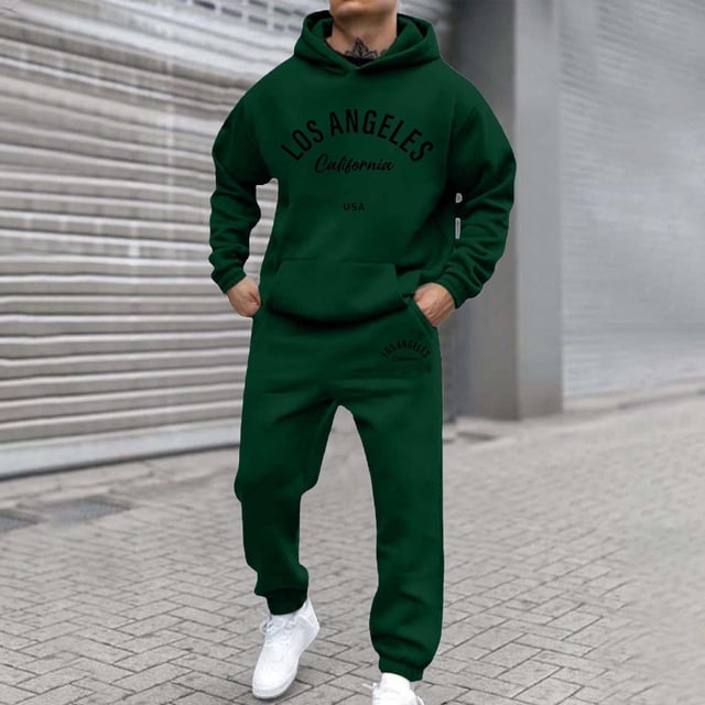 TINZ Style Urbain Sweat à Capuche Imprimé Lettre Survêtement pour Tenue Décontractée à la Mode et Activités Extérieures et Veste de Costume Homme