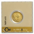 thumbnail image 4 of 2024 Niue 1/2 gram Gold Czech Lion BU, 4 of 4