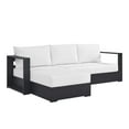 thumbnail image 1 of Modway Tahoe 2-Piece Outdoor Patio Furniture Sectional, White, 1 of 8