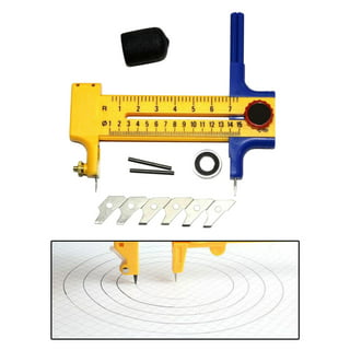 Circle Paper Cutter, 1.5-50mm Adjustable Diameter Compass Circle Cutter  Craft Cutting Tools for Paper, Cardboard, Foam