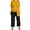 Light Yellow, variant on 3 Piece Everyday Wear Trousers Outfit for Women Casual Ready Set Solid Color