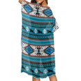 thumbnail image 4 of HELLHERO Bull Print Long Kimono Cover Up - Lightweight Breathable Beachwear for Summer Vacations & Poolside Relaxation, 4 of 5