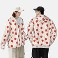 thumbnail image 4 of Lsque Hand Drawn Strawberry UPF 50+ Lightweight Sun Protection Men's Women's Long Sleeve Shirt, Hoodie Performance -Large, 4 of 9