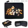 thumbnail image 2 of Cartera Haikyuus con personajes de anime, delgada y plegable, de piel sintética, 2 of 2