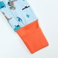 thumbnail image 3 of WIBACKER Baby Cotton Long Pajamas with Mittens Cuff for Boys 2 Way Zipper Both Footed and Footless Sleepers, 3 of 9