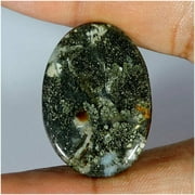 32.00Cts Natural Marcasite Plume Agate Oval Cabochon Loose Gemstone