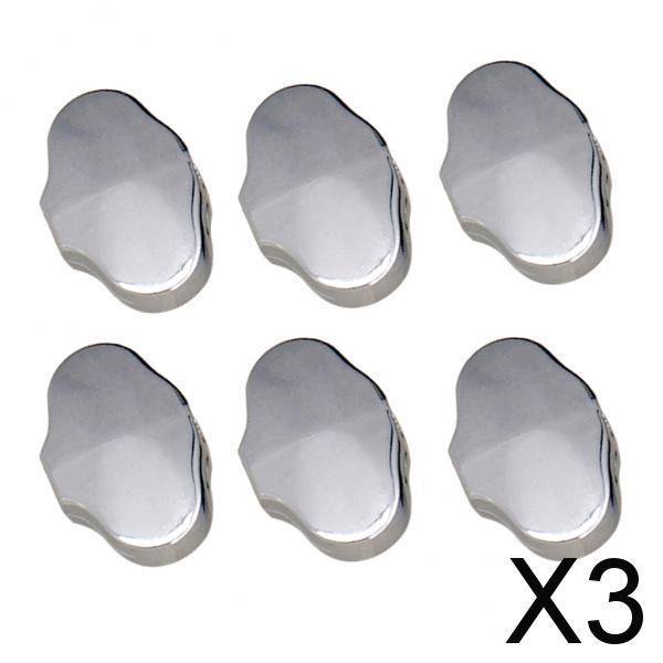 Paquete de 3-4 perillas de botón de cabeza de máquina afinadora de clavija de afinación de guitarra acústica de 6 piezas 3 piezas