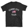 thumbnail image 1 of League City Texas Patriot Men's Cotton T-Shirt, 1 of 1