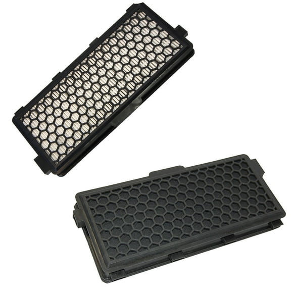 HQRP 2-Pack Active HEPA Filter compatible with Miele Callisto / Capricorn / Earth canister vacuum cleaners