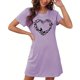 thumbnail image 4 of Camisón corto de talla grande para mujer, camisón de manga corta con estampado de pecho a la moda, camisón para mujer, 4 of 7