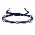 thumbnail image 1 of Evil Eye Braided Bracelet Lucky Red Black Color Thread Couple Chain Handmade, 1 of 1