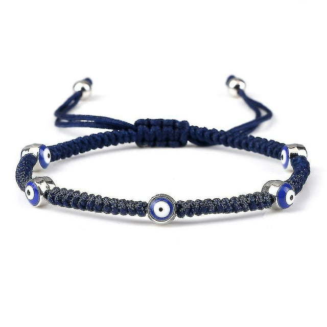 Evil Eye Braided Bracelet Lucky Red Black Color Thread Couple Chain Handmade