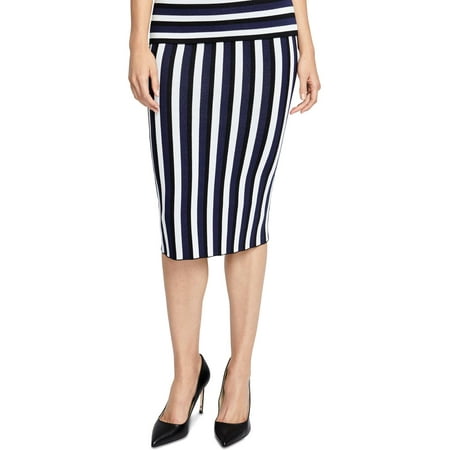 Rachel Rachel Roy Womens Striped Pull On Pencil Skirt
