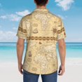 thumbnail image 5 of Hawaiian Shirt for Men, World Map Summer Shirts for Men, Mens Button Down Short Sleeve Shirt, 5 of 7