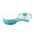Mainstays Ceramic Nonstick 12 Piece Cookware Set, Teal Ombre - image 4 of 8