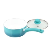Mainstays Ceramic Nonstick 12 Piece Cookware Set, Teal Ombre
