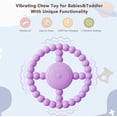 thumbnail image 2 of Juguete vibratorio para masticar Bikcanp de Teether, sensorial, 12 cm, color morado, 2 of 6
