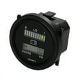 thumbnail image 3 of RL-BI004 Battery Monitor with Hour Meter, 12V/24V/36V/48V/72V Lead Acid Battery Compatible, Snap-in Installation, Delay Display & Power-off Memory Functions, TOT/RESET Timing System, Black ABS, 3 of 5