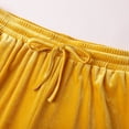 thumbnail image 4 of Men's Velvet Plush Warm Pajama Pants Fluffy Soft Sleepwear Solid Color Homewear Yellow XL, 4 of 8