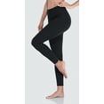 thumbnail image 3 of Women's Leggings with Pockets High Waist Exercise Sports Running Sports Capri Yoga Pants, 3 of 8