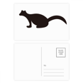 thumbnail image 1 of Black Polecat Animal Portrayal Postcard Set Birthday Mailing Thanks Greeting Card, 1 of 3