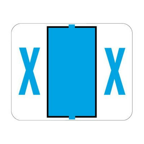 Smead BCCR - Languette Auto-Adhésive - Pré-Imprimée : X - Bleu (Lot de 500)