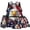 Bald Eagle USA Flag, variant on Yspwyqan Distressed USA Flag 4Pcs Kids Backpack Set with Lunch Box Pencil Case, Largemouth Bass Lightweight Large Capacity Bookbag for Elementary Middle School Travel
