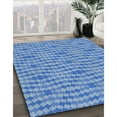 thumbnail image 2 of Ahgly Company Indoor Square Patterned Bright Navy Blue Novelty Area Rugs, 7' Square, 2 of 6