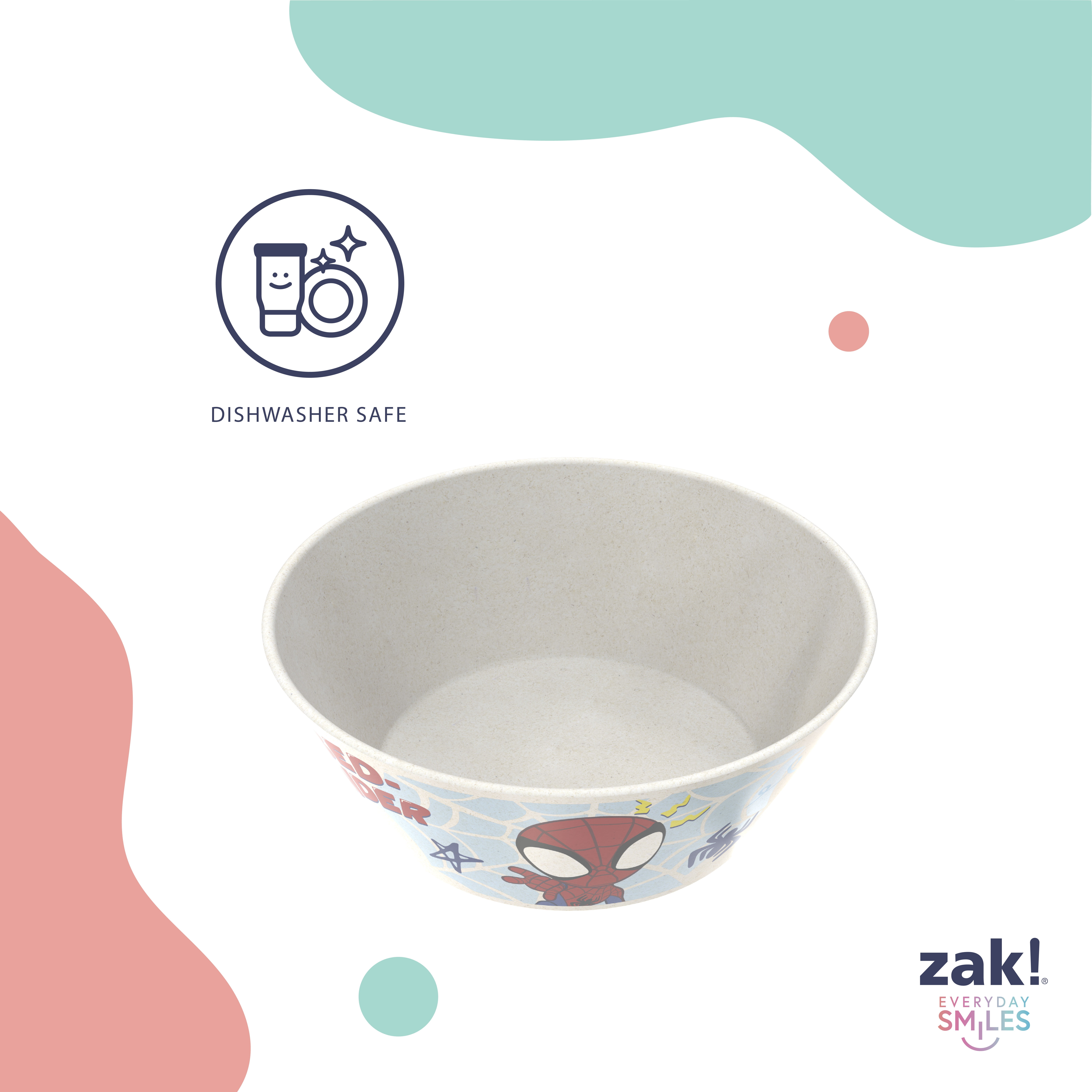 Zak Designs Spidey and His Amazing Friends 6" Round Bowl