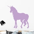 thumbnail image 1 of Elegant Purple Unicorn Silhouette Wall Decal by Wallmonkeys Peel and Stick Graphic (36 in H x 35 in W) WM148851, 1 of 4