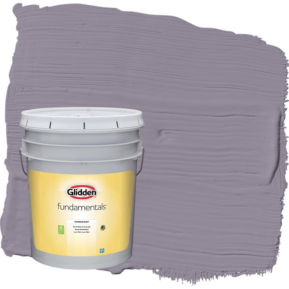 Glidden Fundamentals Tin Lizzie / Purple Semi-Gloss Interior Paint, 5 Gallon
