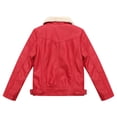 thumbnail image 2 of Richie House Boys' Faux Leather Coat with Short Fleece Inside RH1501, 2 of 2