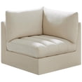 thumbnail image 1 of Meridian Furniture Jacob Cream Velvet Corner, 1 of 9