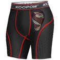 thumbnail image 1 of Pantalones cortos acolchados KOOPOW para niños, negros, rojizos, XS, 1 of 8